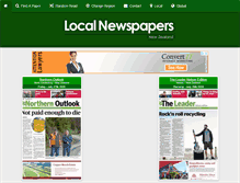 Tablet Screenshot of localnewspapers.co.nz